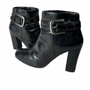 Franco Sarto Black 'Gemini' Ankle Boots